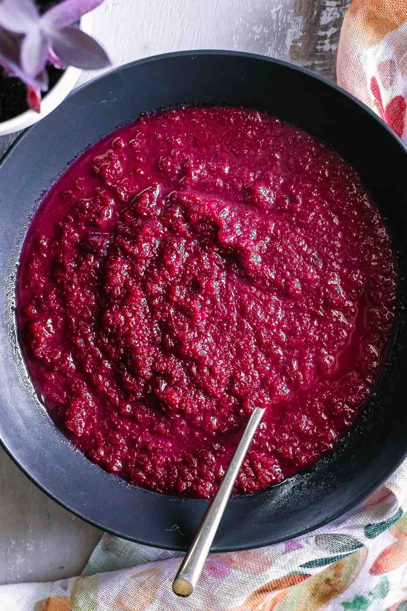 Roasted Beet Apple Soup ⋆ Easy Baked Beets + Apple Soup!