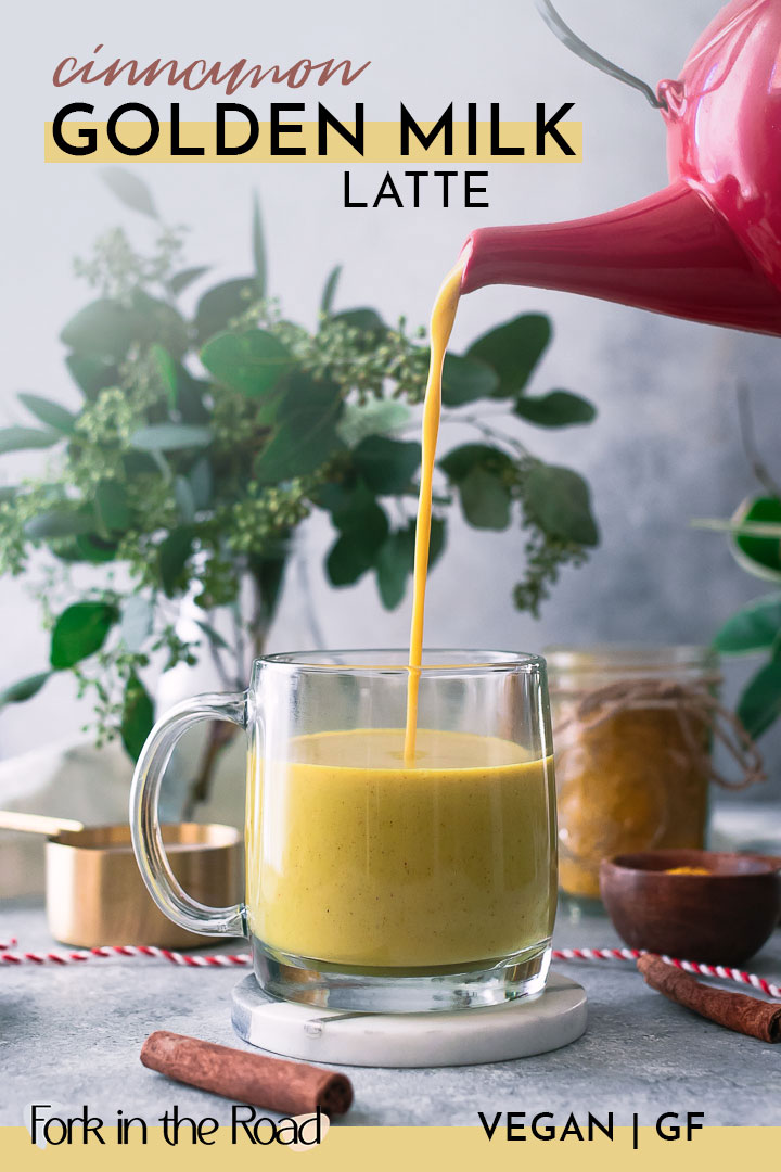 Cinnamon Golden Milk Latte Recipe ⋆ Easy Homemade Turmeric Latte!