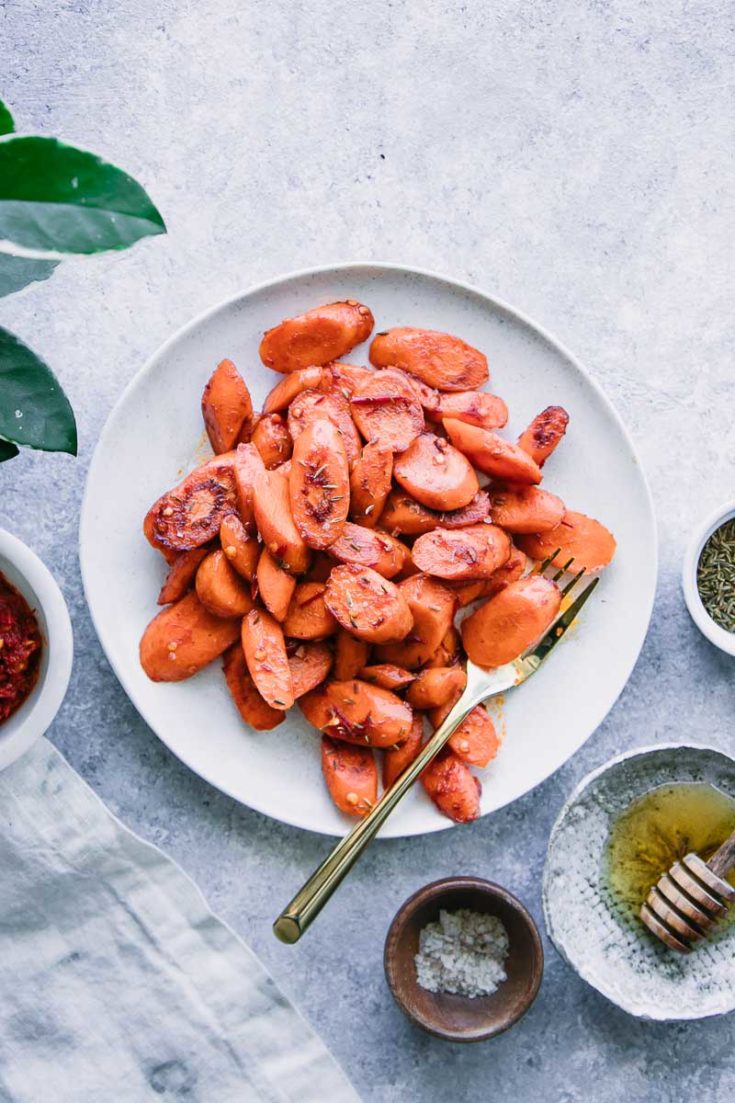 Maple Harissa Roasted Carrots | Sweet, Spicy, So Easy! (5 Ingredients)
