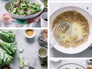Broccoli stem falafel bowl recipe