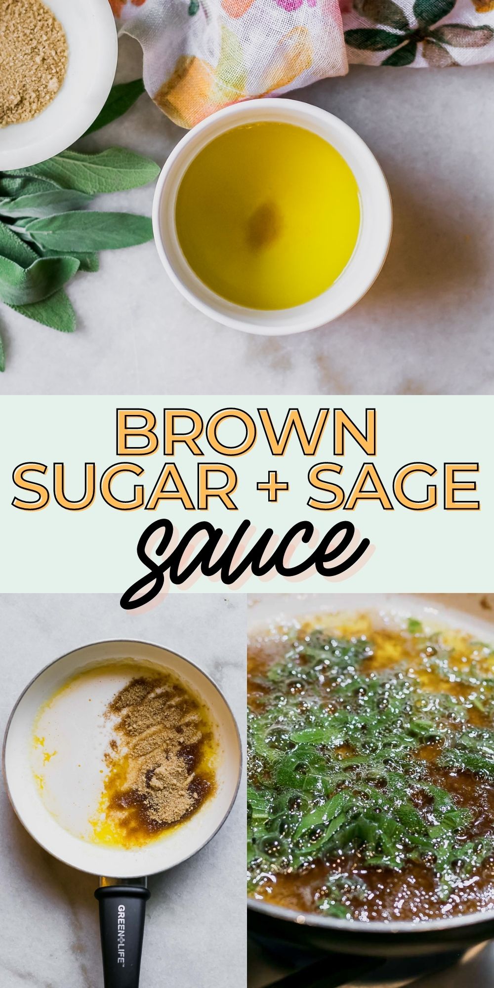 Brown Sugar Sage Sauce ⋆ Easy Sage-Infused Brown Sugar Butter Sauce!