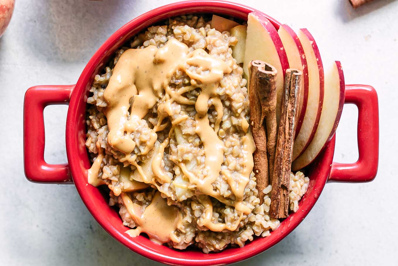 Healthy Apple Cinnamon Oatmeal (Stovetop!) - From My Bowl